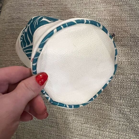 Lancôme cosmetics bag teal and white - Picture 5 of 9